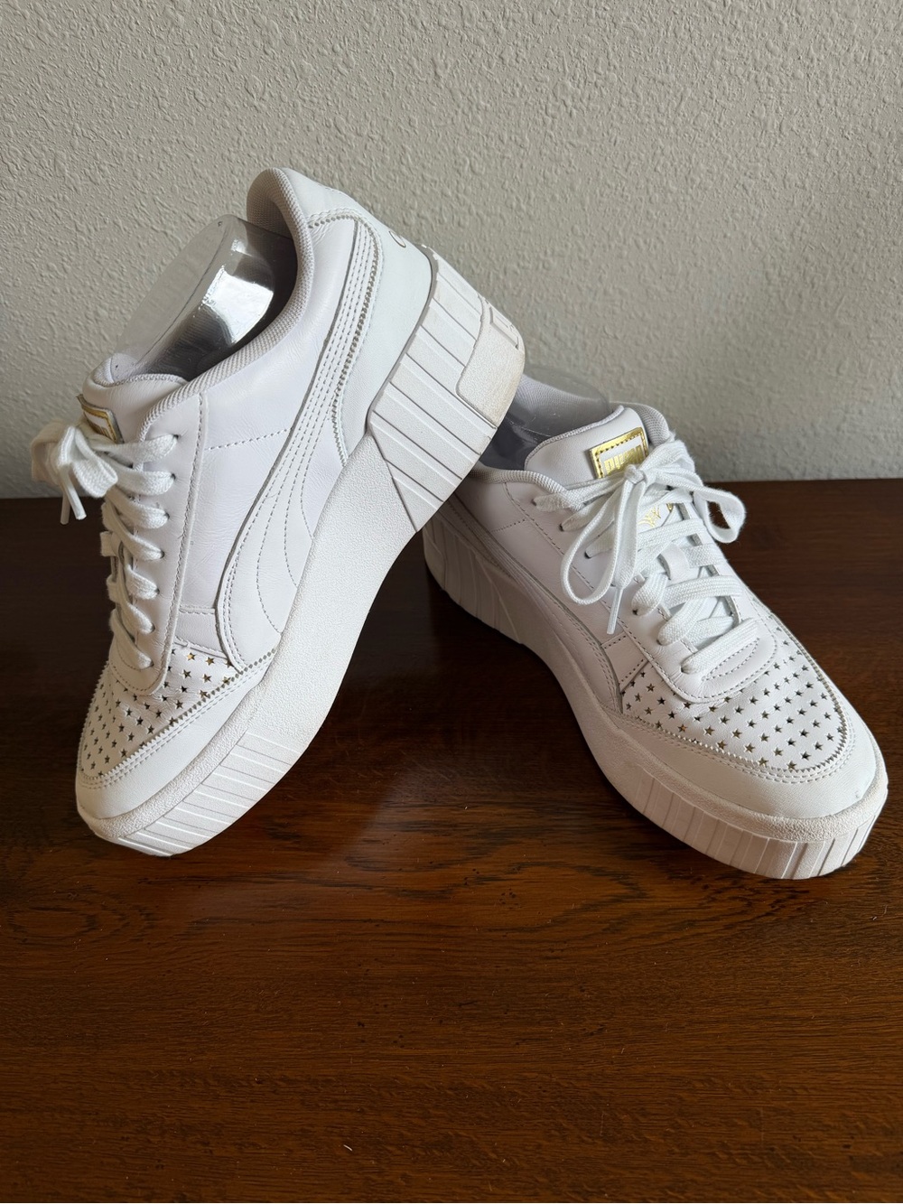 Puma X Charlotte Olympia Women’s Cali Wedge Golden Stars Sneakers Size 9